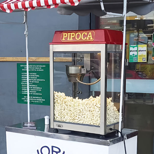 locação de barraquinha de pipoca